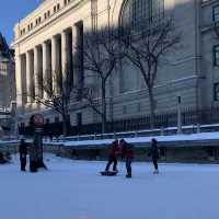 有冇諗過可以喺條河上溜冰⛸️🤣
