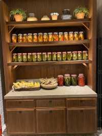 Eating in real Farmhouse break buffet cool env