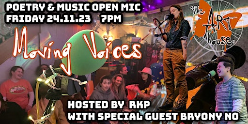 Moving Voices open mic November 2023 with special guest Bryony No | The Art House Southampton CIC