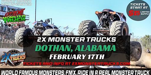 2X Monster Trucks Live Dothan, AL | Dothan Motor Speedway