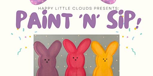Paint 'n' Sip Peeps Painting at Tres Leches Cafe | Tres Leches Café