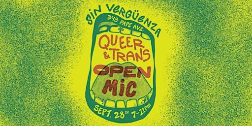 Queer & Trans OPEN MIC NIGHT | Sin Vergüenza, Pape Avenue, Toronto, ON, Canada