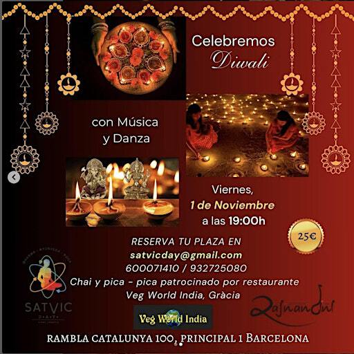 Diwali Celebration / Celebración de Diwali - Barcelona | Rambla de Catalunya, 100, principal 01