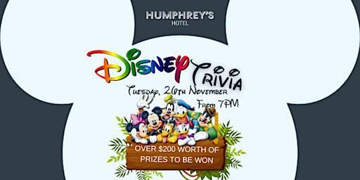 Disney Themed Trivia Night Tuesday At Humphrey’s, 26th November, 7 PM | Humphrey's Hotel