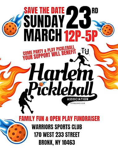 Harlem Pickleball Fundraiser | 170 W 233rd St