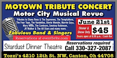 Motown Tribute Show: A Motor City Revue | Tozzi's On 12th