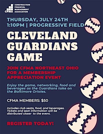 CFMA Membership Appreciation Event | Cleveland Guardians Game | Progressive Field