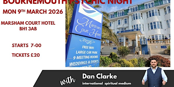 Bournemouth Psychic Night | Marsham Court Hotel
