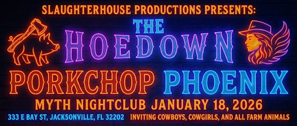 Slaughterhouse Productions  Presents The Hoedown | 01.18.26 | Myth Nightclub | Element Bistro & Craft Bar