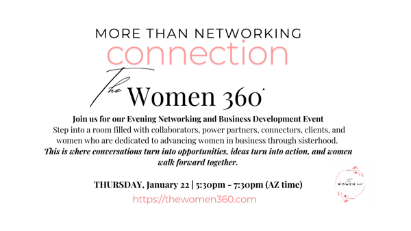 The Women 360 Networking and Business Development Event | 2162 E Williams Field Rd suite 111