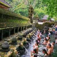 Holy Water at Tirta Empul Bali Indonesia 