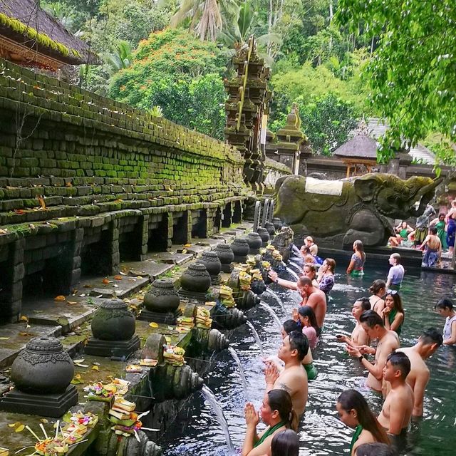 Holy Water at Tirta Empul Bali Indonesia 