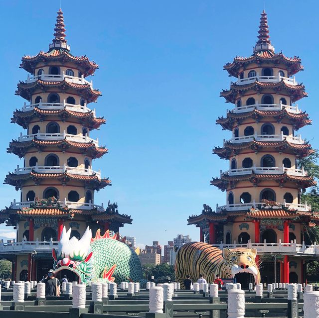 Dragon and Tiger Pagodas in Kaohsiung 