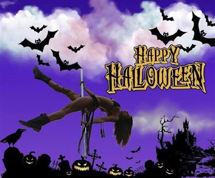 Spooky Spins & Chills Pole Dance Halloween Costume Party | Vertical Dance Fitness USA