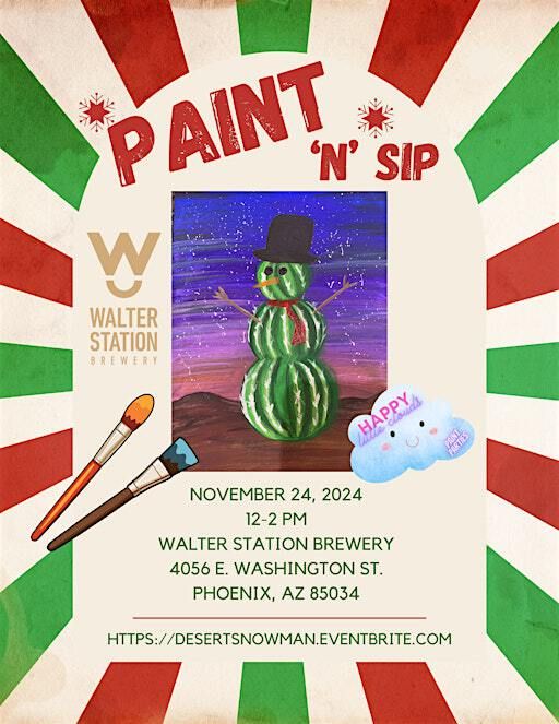 Holiday Paint 'n' Sip at Walter Station Brewery! | Walter Station Brewery