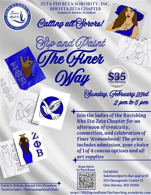 Sip & Paint the Finer Way | Sidelines Sports Bar & Grill