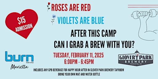 Burpees & Brews | Glover Park Brewery