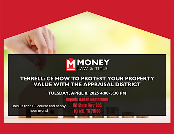 Terrell: CE How to Protest Your Property Value with the Appraisal District | Napolis Italian Restaurant