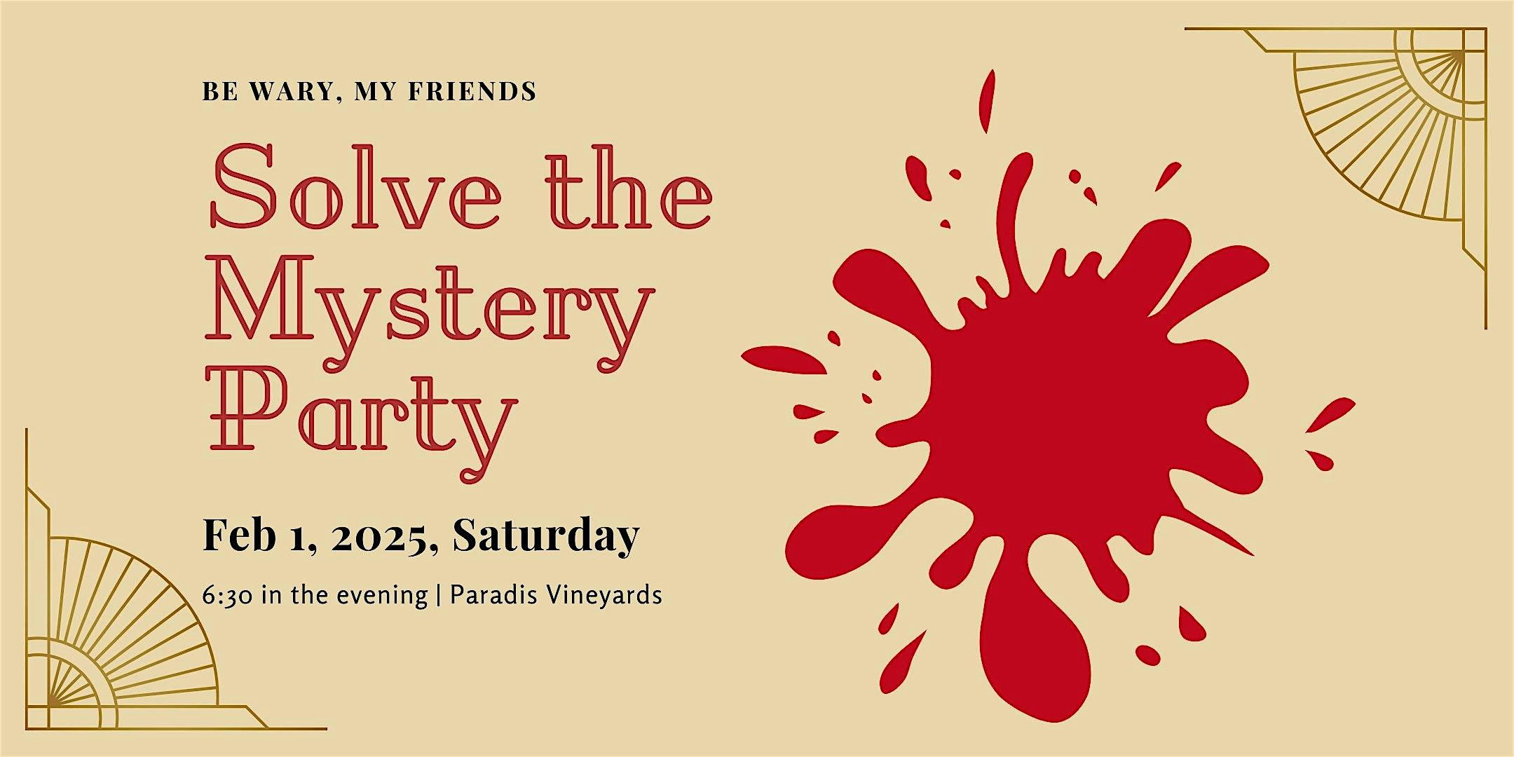 1920's Murder Mystery | Paradis Vineyards