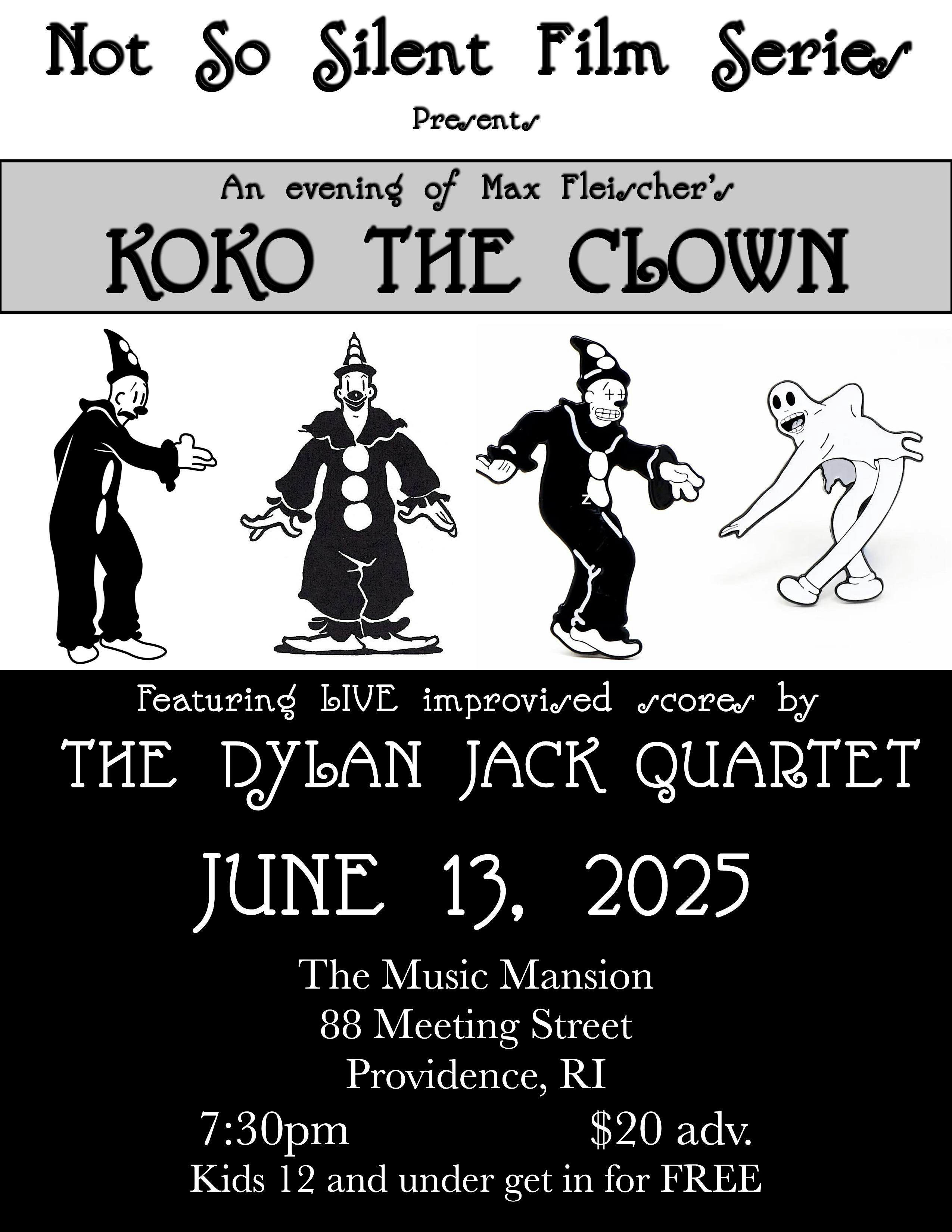 An Evening of Max Fleischer's Koko The Clown! | Music Mansion