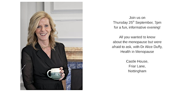 Everything you wanted to know about the menopause but were afraid to ask! | Castle House