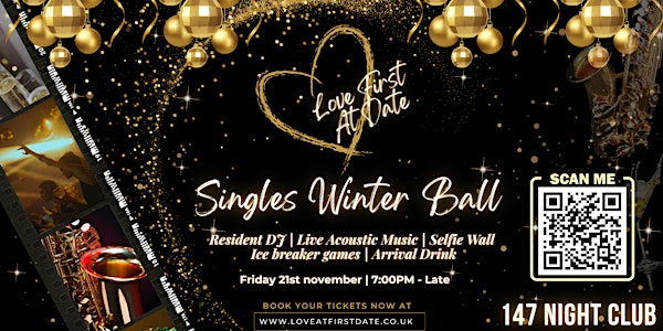 Love At First Date's Winter Singles Ball Exclusive Event | 147 Nightclub