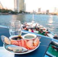 🍹ดินเนอร์​บนเรือ กลางแม่น้ำเจ้าพระยา🚤