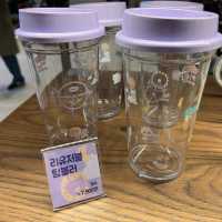 韓国【エバーランド】遊園地内のかわいいコーヒーチェーン店💜Coffee Bean