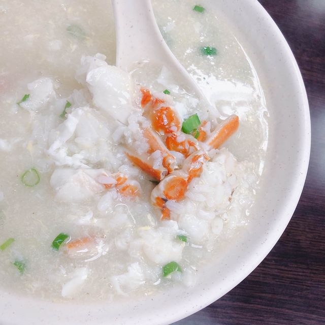 吃好午餐·螃蟹粥🦀️澎香澎湖小管麺線🍜