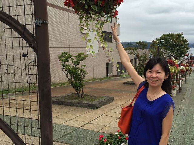 Strolling along Lake Toya 