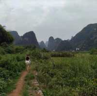 Horse riding in Yangshuo, Guilin 