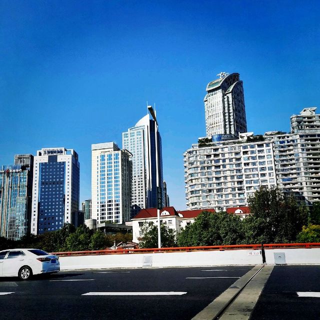 Shanghai, a busy city. 