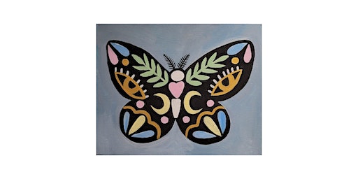 Moth Acrylic Painting Class | 901 Santa Fe Dr