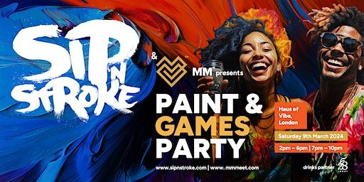Sip 'N Stroke x MM | 7pm - 10pm| Sip and Paint Party + AFTERPARTY | Parkhaus