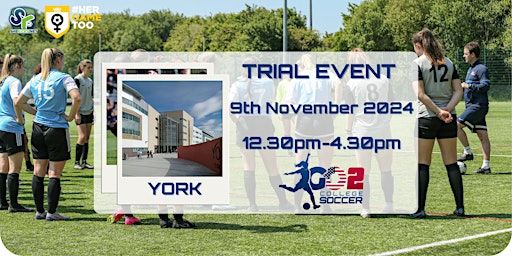 Go 2 College Soccer Trial Event and ID Camp - York, England. | York College