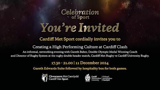 Celebration of Sport: Creating a High Performing Culture with Gareth Baber | Cardiff Arms Park