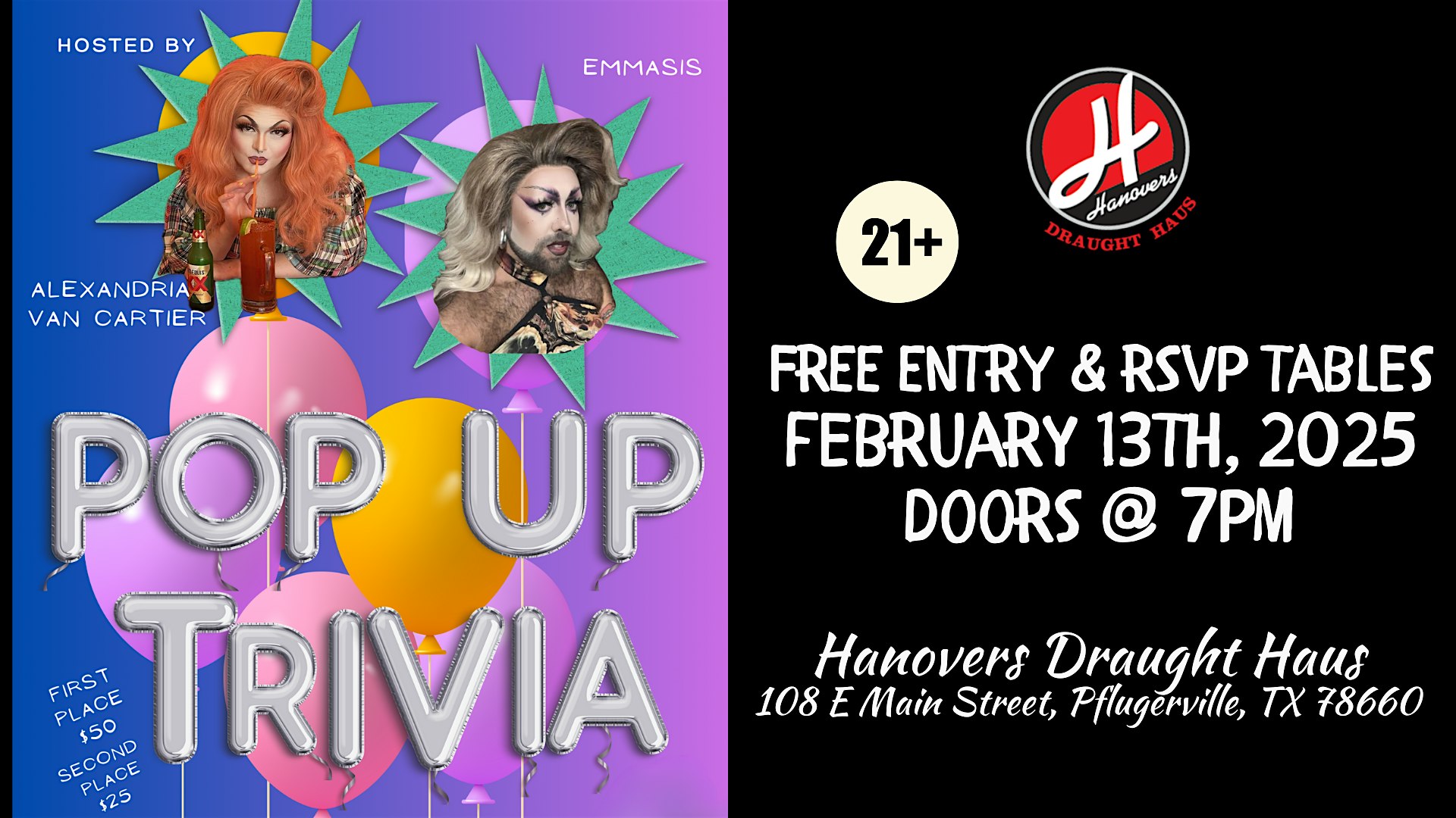 Pop-Up Trivia Night @ Hanovers Pflugerville | Hanovers Draught Haus