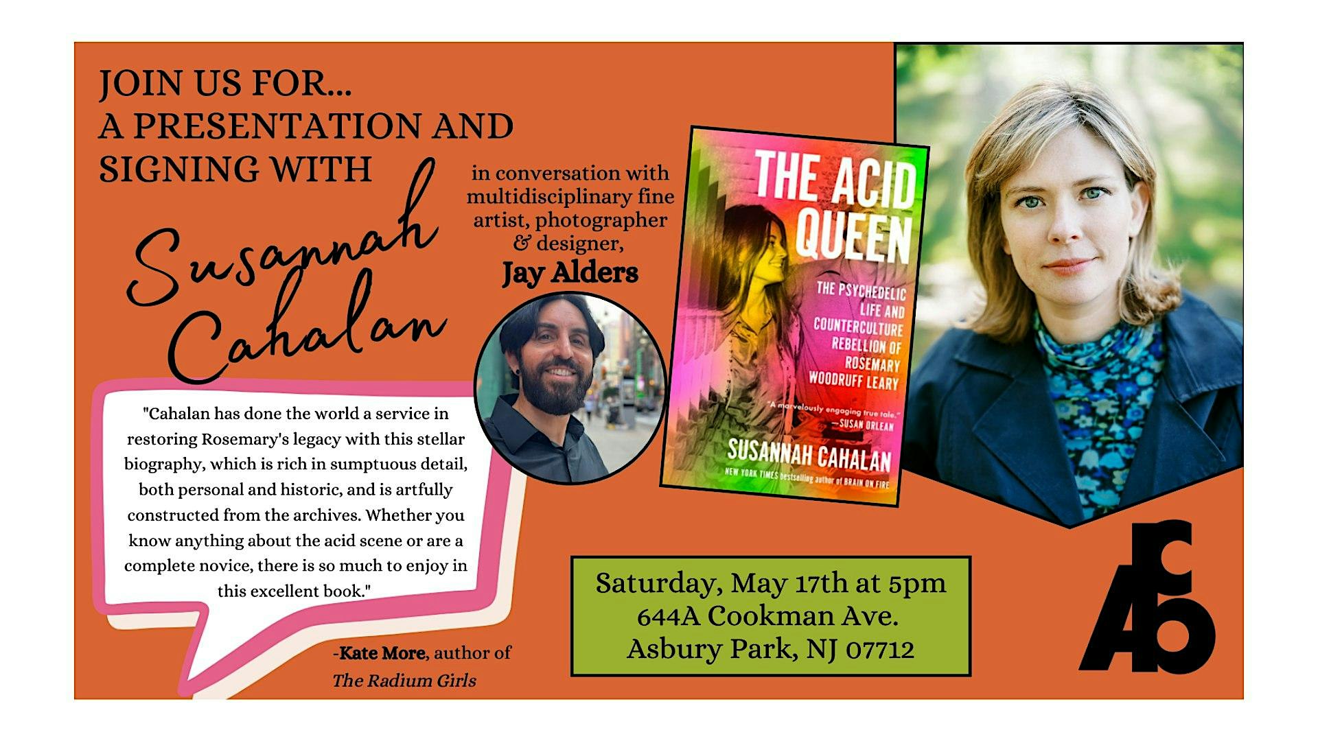 Presentation & Signing: The Acid Queen by Susanna Cahalan | Asbury Book Cooperative