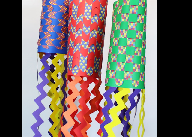 Woven paper windsocks (ages 10 to 14) | Dabble Springfield, 1704 East Sangamon Avenue, Springfield, IL, USA