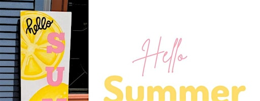 Hello summer Porch Leaner Painting Class | McBride Memorial Library