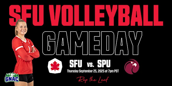 SFU Volleyball vs. Seattle Pacific University | West Gym