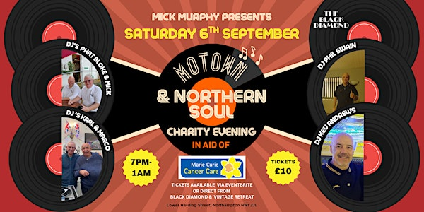 Motown & Northern Soul Charity Evening | The Black Diamond