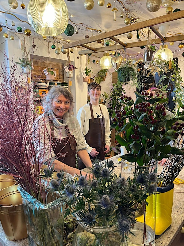 Fresh Wreath Making Workshop with Dingles of Devon Florist | Studio KIND. at The Corn Store