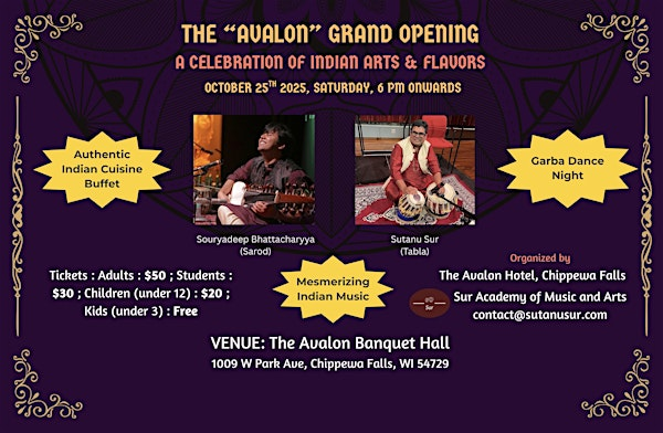 The "Avalon" Grand Opening : A Celebration of Indian Arts & Flavors | 1009 W Park Ave