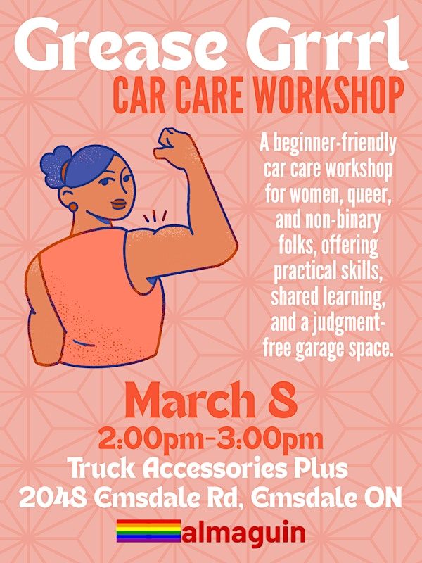 Almaguin Pride's Grease Grrrl Car Care Workshop | 2048 Emsdale Rd