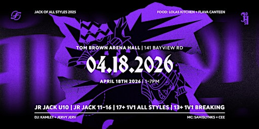 JACK OF ALL STYLES 2026 | Tom Brown Arena, Bayview Station Road, Ottawa, ON, Canada