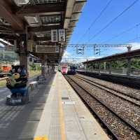 旅英藝術家設計｜玉里火車站｜外觀就像是一張巨大畫布