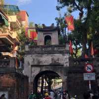 historical gate in an scenic street 