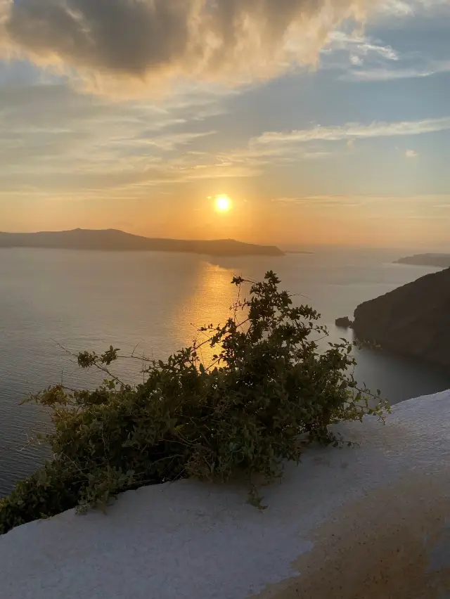 Sunset watching in Fira, Santorini is magical