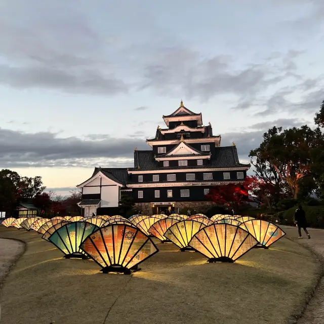 【岡山】お城と紅葉とライトアップ